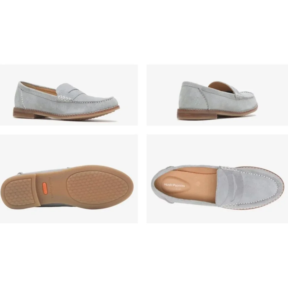 Heritage, Light Academia Hush Puppies Wren Penny Loafer in Women's Size 9Medium - Picture 10 of 12